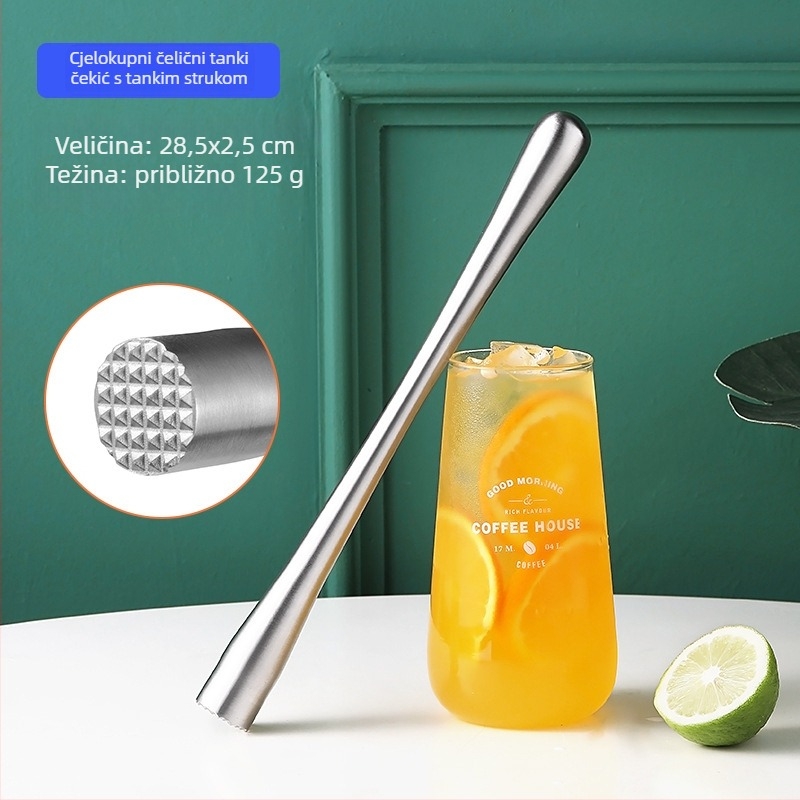 Aijige Nerđajući čelik 304 čekić za drobljenje leda i muddler za limun čaj - Moderan stil