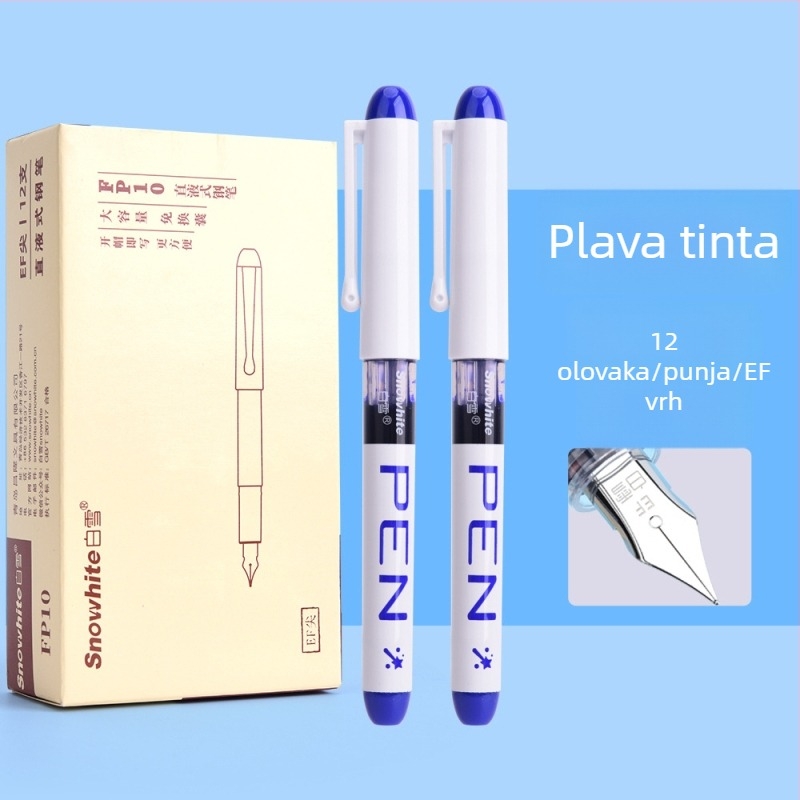 Pero s atramentom FP10, sustav bez zamjene patrone, vrh EF, plastično kućište, 12 komada u kutiji