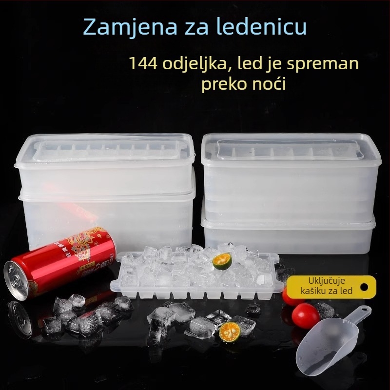 PP plastična forma za ledene kocke, 32 udubljenja, prehrambena kvaliteta, lako vađenje