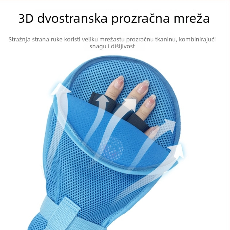 Rukavice za ograničavanje pokreta za ležeće starije osobe, mrežasti poliester, podstava od pamuka, tople, zaštita od prašine, otporne na rez
