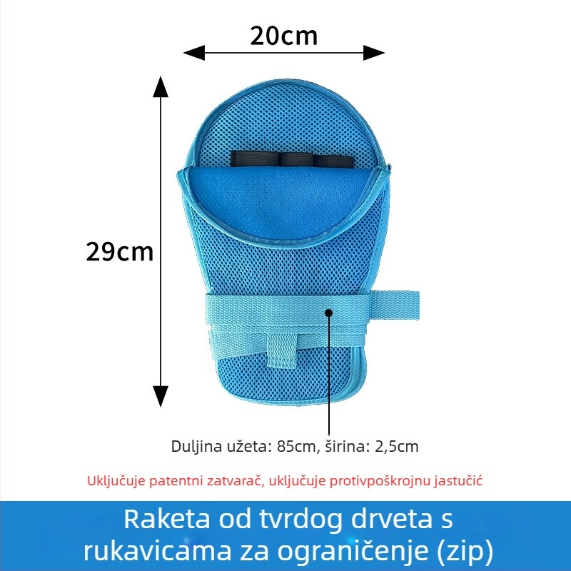 Rukavice za ograničavanje pokreta za ležeće starije osobe, mrežasti poliester, podstava od pamuka, tople, zaštita od prašine, otporne na rez