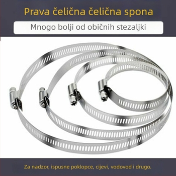 Spona od 304 nehrđajućeg čelika za cijevi i kablove, zaključavajući prsten za vodovodne i plinske cijevi