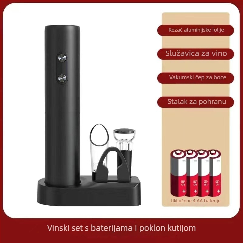 Automatski otvarač za crveno vino s tijelom od bambusa