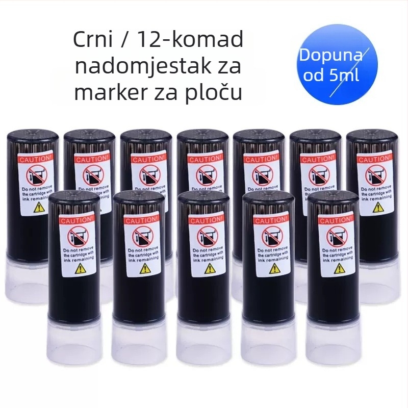 Zamjenski tintni džep za marker ploče, model WB-G9, 12 kom./kutija, plastično kućište, širina linije 1–2 mm, uredska namjena