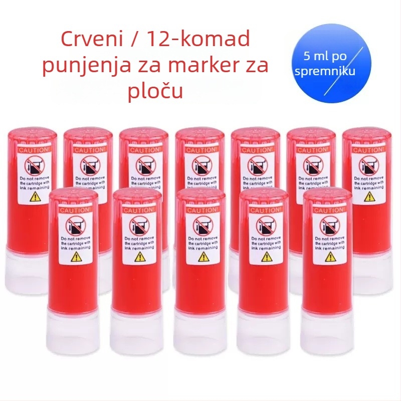 Zamjenski tintni džep za marker ploče, model WB-G9, 12 kom./kutija, plastično kućište, širina linije 1–2 mm, uredska namjena
