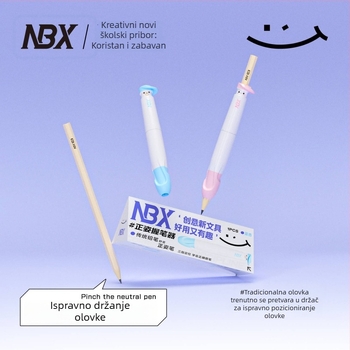 Držač olovke za djecu – ispravak držanja, silikon+ABS, u kutiji NBX