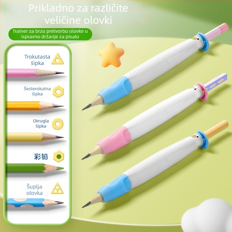 Držač olovke za djecu – ispravak držanja, silikon+ABS, u kutiji NBX