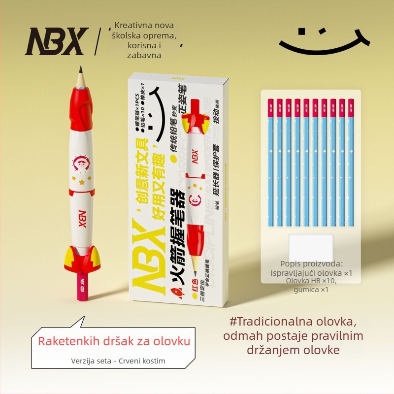 Držač olovke za djecu – ispravak držanja, silikon+ABS, u kutiji NBX