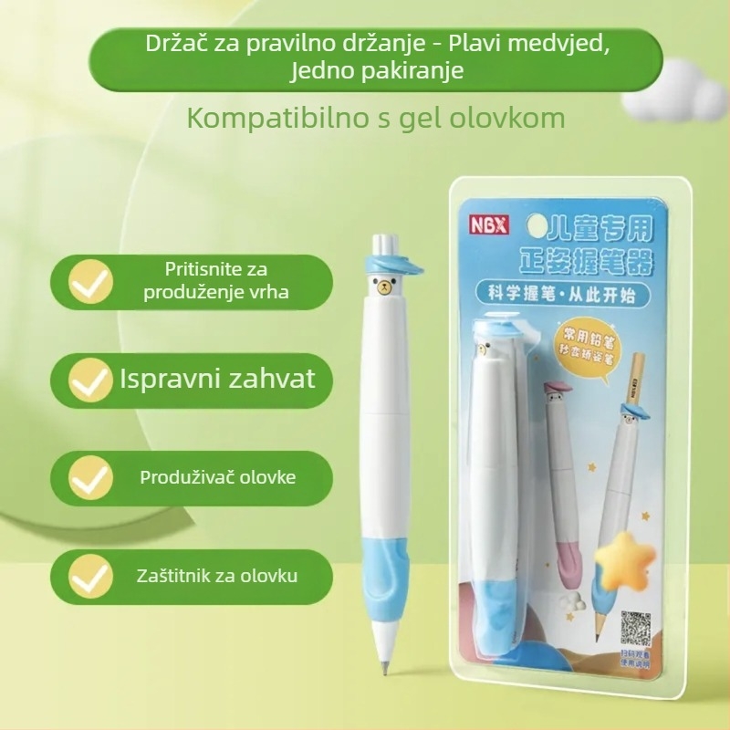 Držač olovke za djecu – ispravak držanja, silikon+ABS, u kutiji NBX