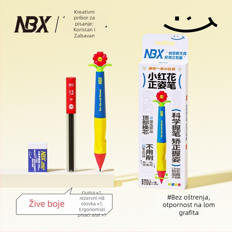 Držač olovke za djecu – ispravak držanja, silikon+ABS, u kutiji NBX