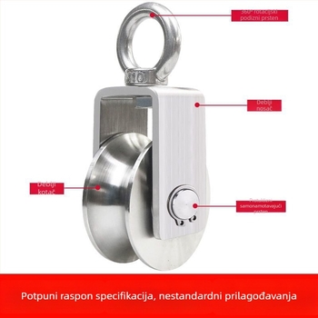Set kolotnika i ležajeva, nehrđajući čelik, dizanje prsten, set žice, fiksna kolotka i kolotnica — Lu ying
