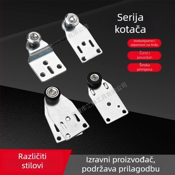 Role za platnene kolica s vodilicama vrata i prozora, više modela, tračnički hardver, marka Yilin, pakiranje na veliko