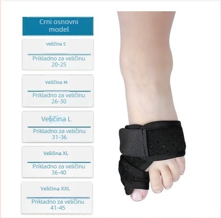 CK-21 ortoza za valgus stopala s podrškom za prst, elastični tekstilni zavoj za rehabilitaciju
