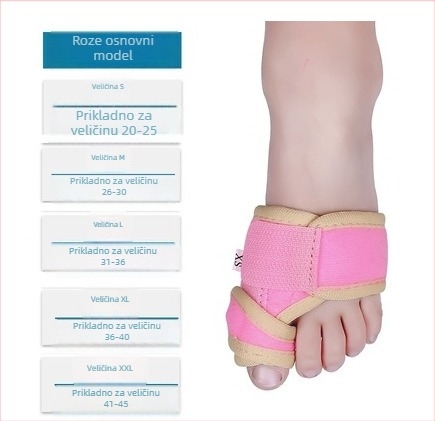 CK-21 ortoza za valgus stopala s podrškom za prst, elastični tekstilni zavoj za rehabilitaciju