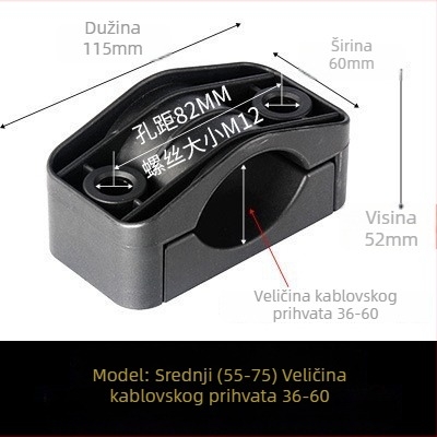 CHKL Držač kabla za ormarić visokog napona; za kabel s tri vodiča; vatrootporan najlon