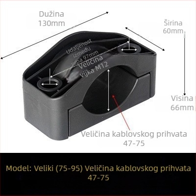 CHKL Držač kabla za ormarić visokog napona; za kabel s tri vodiča; vatrootporan najlon