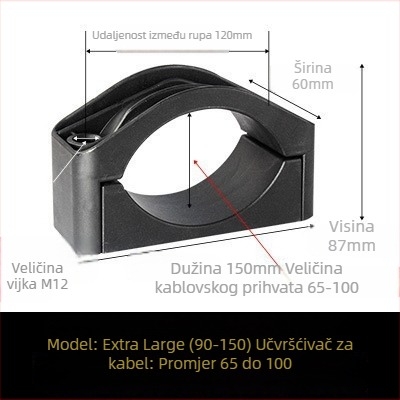 CHKL Držač kabla za ormarić visokog napona; za kabel s tri vodiča; vatrootporan najlon