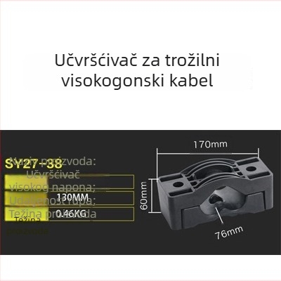 CHKL Držač kabla za ormarić visokog napona; za kabel s tri vodiča; vatrootporan najlon
