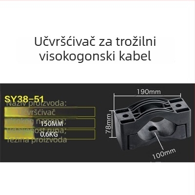 CHKL Držač kabla za ormarić visokog napona; za kabel s tri vodiča; vatrootporan najlon