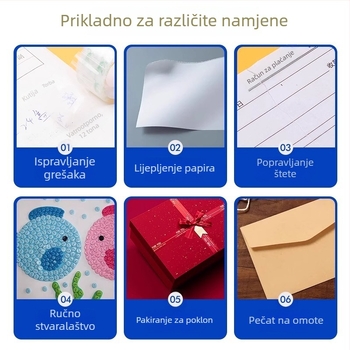 Prozirna traka za pogrešna pitanja, mali rola, PET, model ZH-CTJD, brend Friendly, za ured