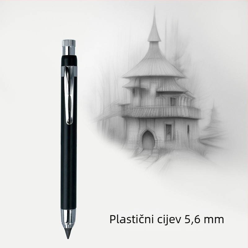 Automatska olovka s metalnim šesterokutnim tijelom, tisk logotipa po narudžbi, model 3Q805, mogućnost prilagođavanja