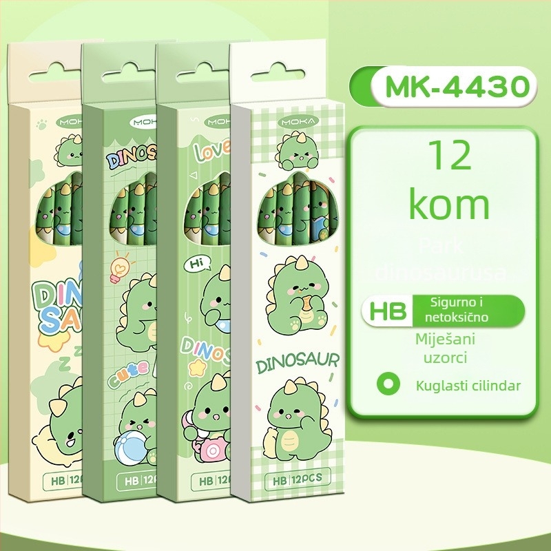 Mengyi Set drvenih cilindričnih olovaka i skic set, HB, 50 kom. + 12 kom. u kutiji