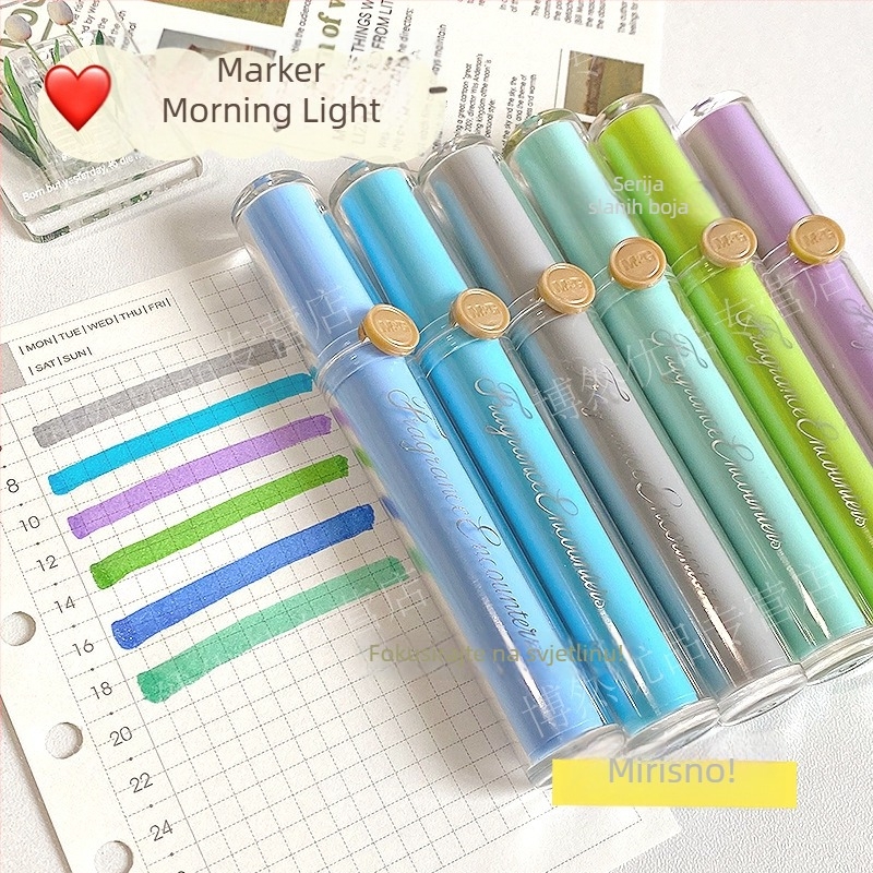 Marker sa mirisom i mekanim vrhom, model Apmv09c0, plastično kućište, neizbrisiv