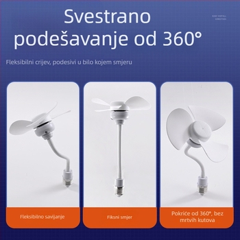 Mali stropni ventilator s 3 lopaticama, brushless motor, AC napajanje, buka ispod 36 dB