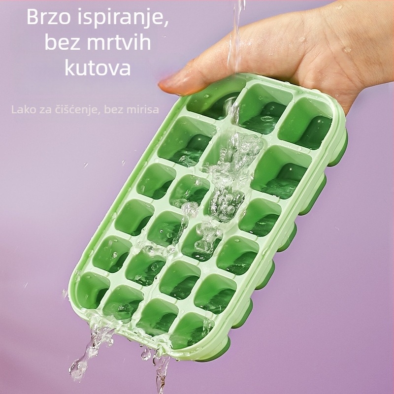 Silikonska ledena mreža za bebinu hranu – lako odvajanje od kalupa, porcionirano skladištenje