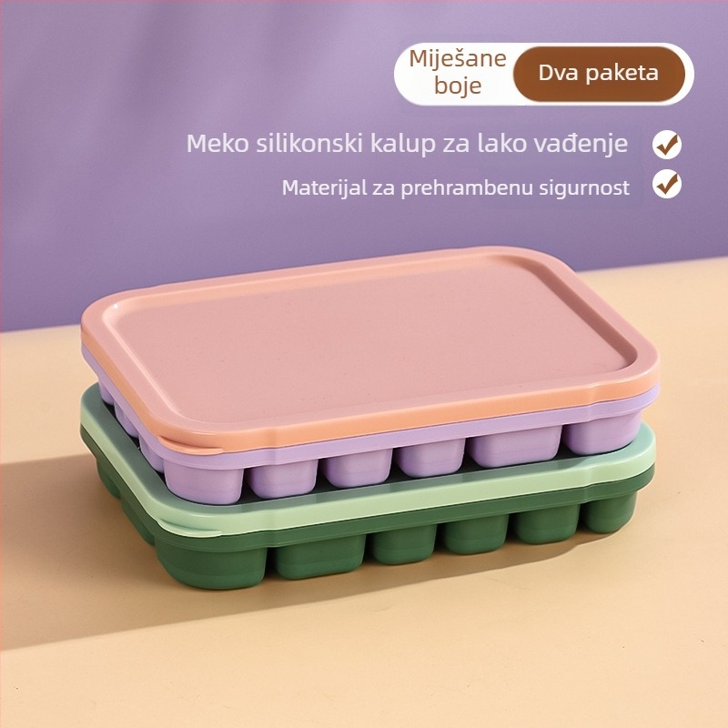 Silikonska ledena mreža za bebinu hranu – lako odvajanje od kalupa, porcionirano skladištenje