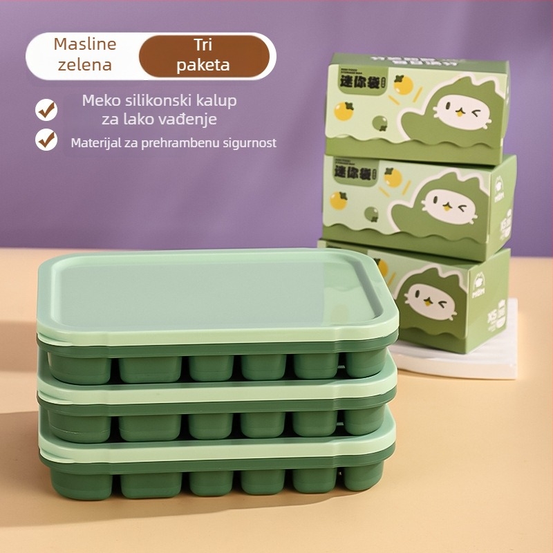 Silikonska ledena mreža za bebinu hranu – lako odvajanje od kalupa, porcionirano skladištenje
