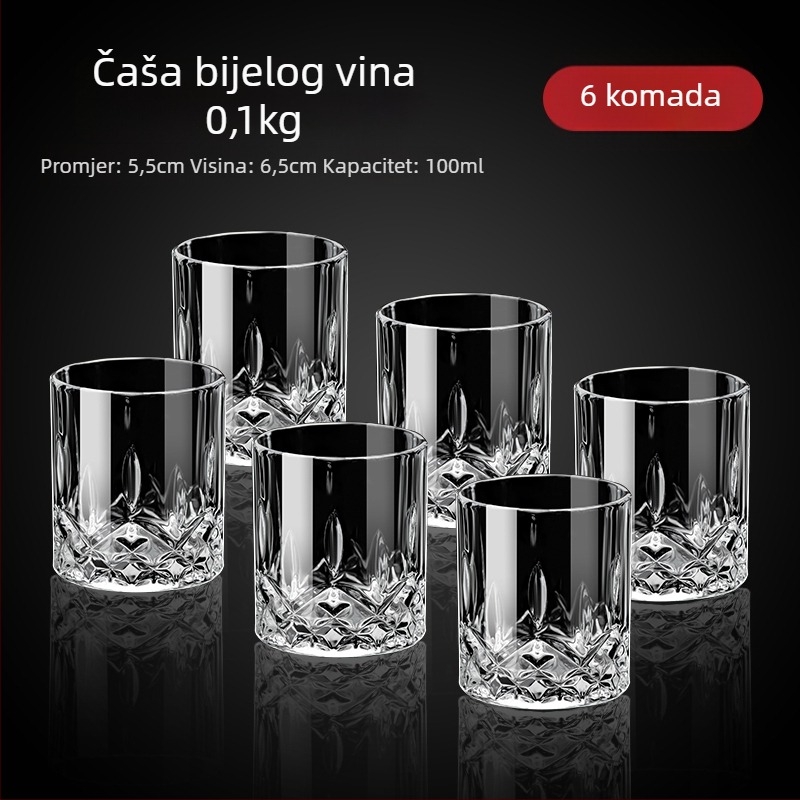 Set čaša za vino od stakla, novi kineski stil, za kućnu upotrebu