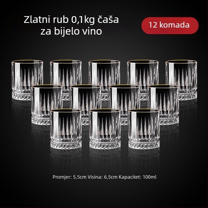 Set čaša za vino od stakla, novi kineski stil, za kućnu upotrebu