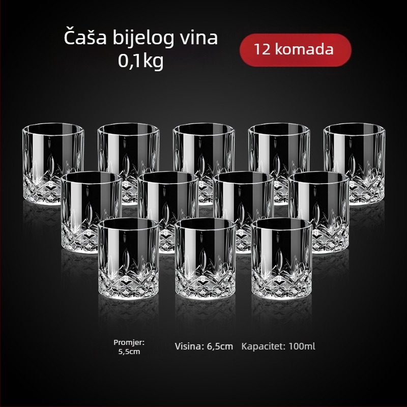 Set čaša za vino od stakla, novi kineski stil, za kućnu upotrebu