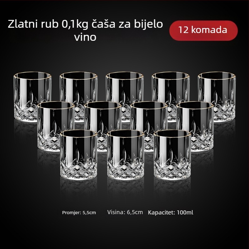 Set čaša za vino od stakla, novi kineski stil, za kućnu upotrebu