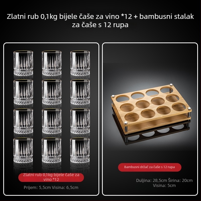 Set čaša za vino od stakla, novi kineski stil, za kućnu upotrebu
