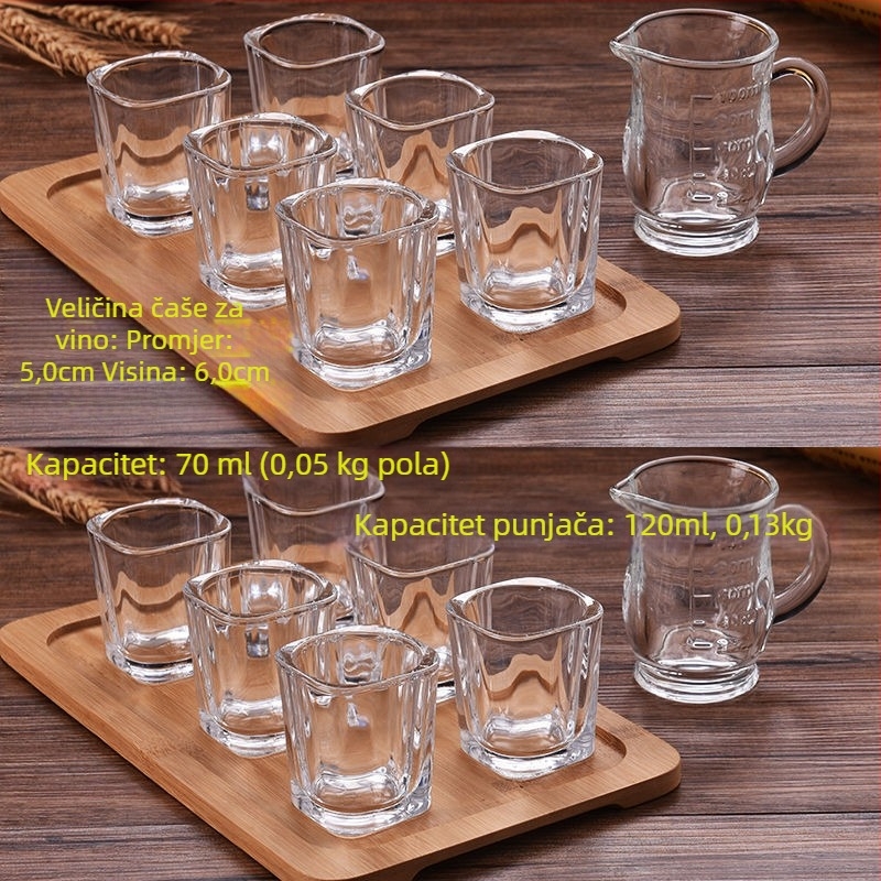 Set čaša za viski, novi kineski stil, kapacitet 1–100 ml, materijal: Drugi