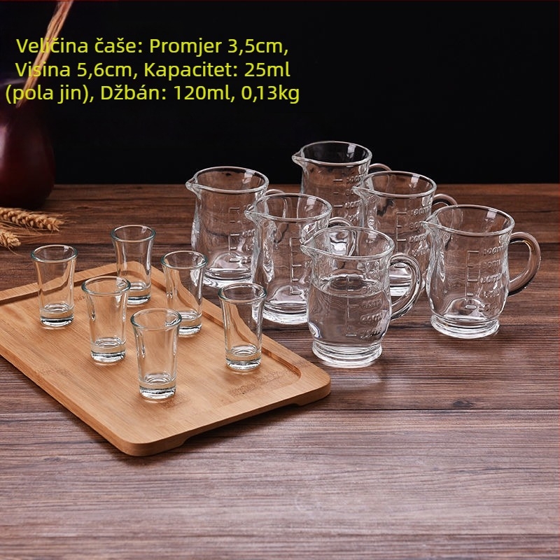 Set čaša za viski, novi kineski stil, kapacitet 1–100 ml, materijal: Drugi