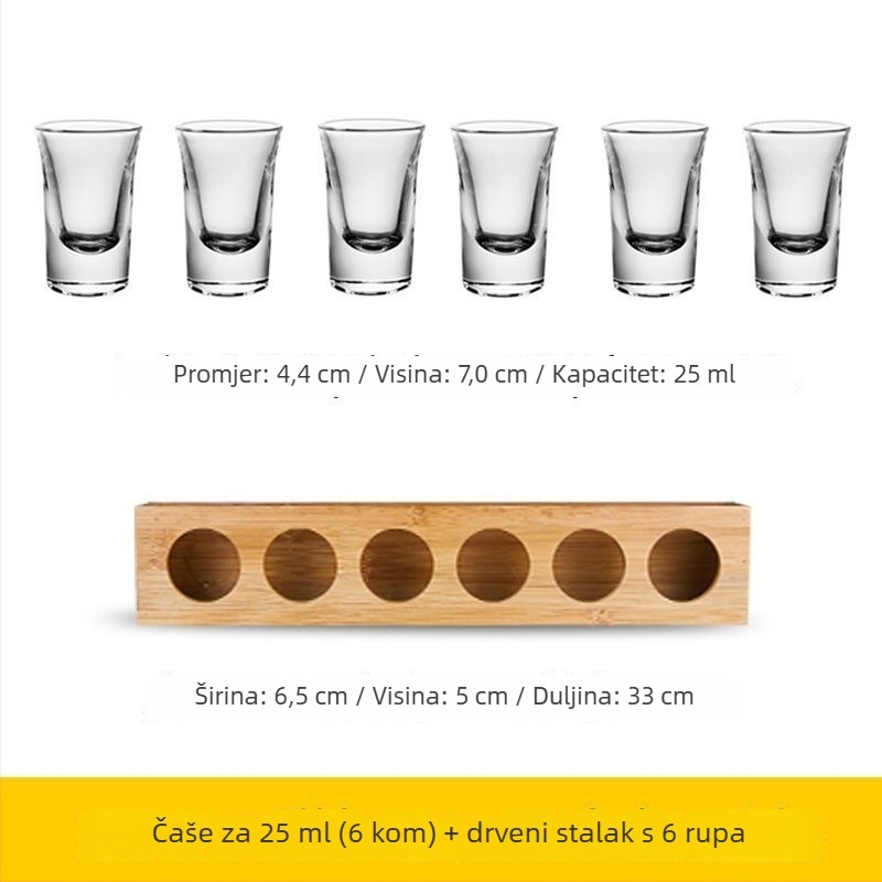 Set čašica za koktele — staklo soda-lime, više od 10 komada, Novi kineski stil