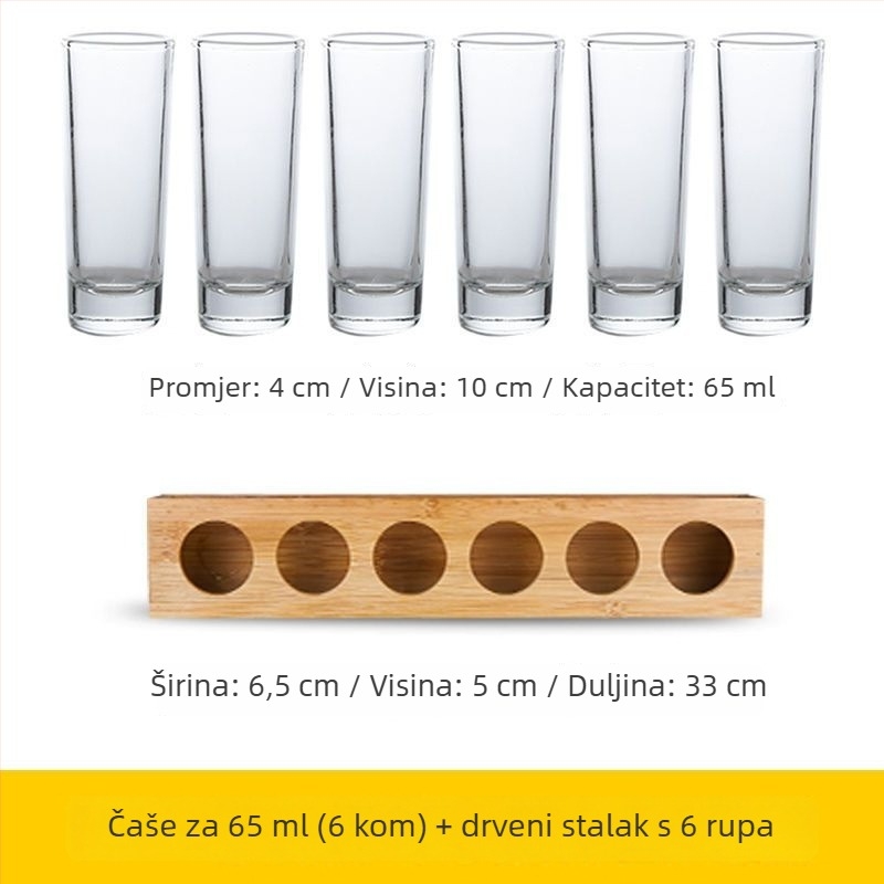 Set čašica za koktele — staklo soda-lime, više od 10 komada, Novi kineski stil