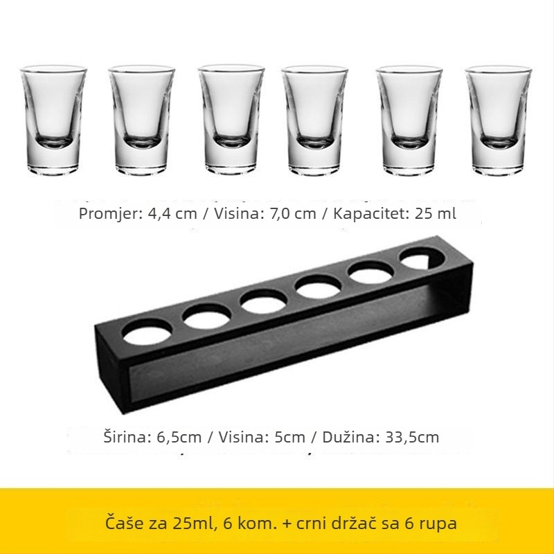 Set čašica za koktele — staklo soda-lime, više od 10 komada, Novi kineski stil