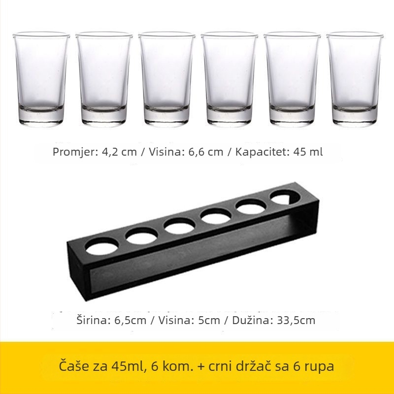 Set čašica za koktele — staklo soda-lime, više od 10 komada, Novi kineski stil