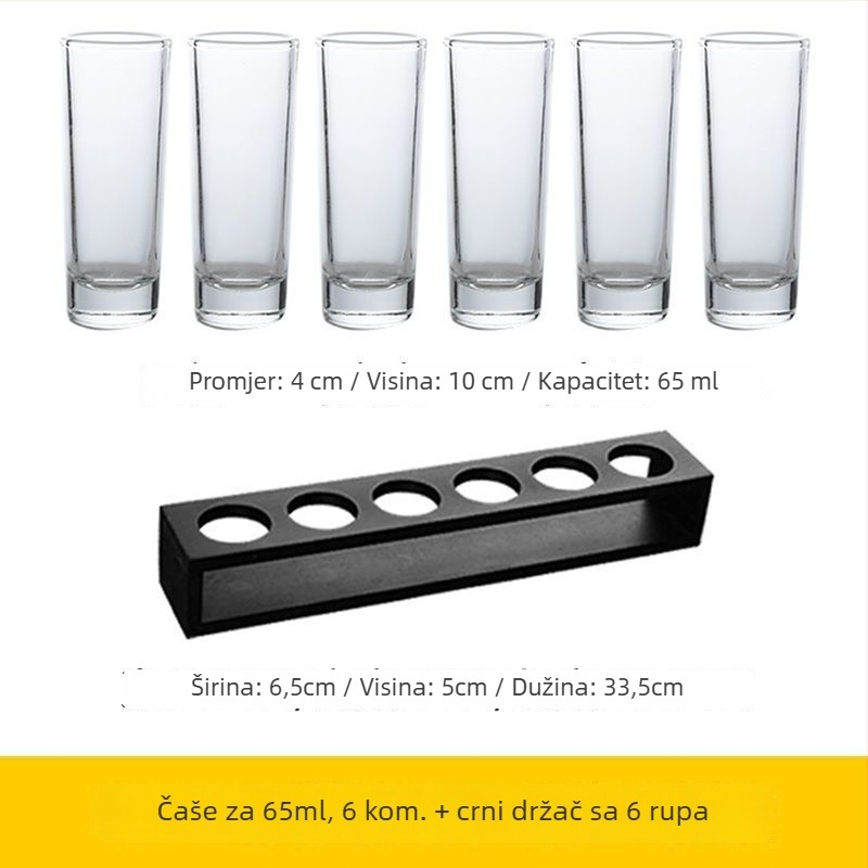 Set čašica za koktele — staklo soda-lime, više od 10 komada, Novi kineski stil