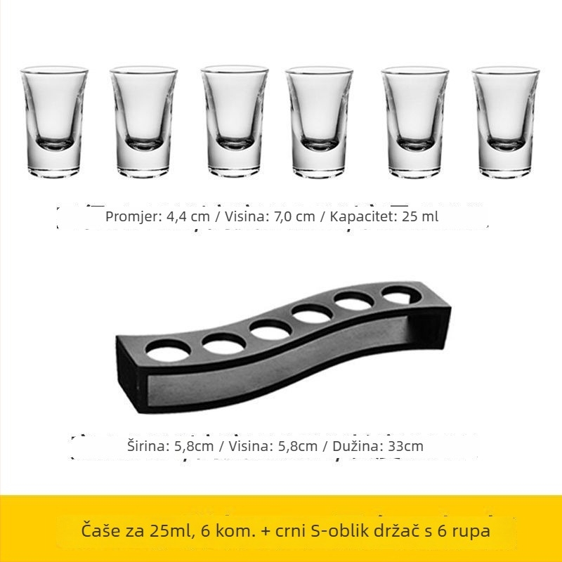 Set čašica za koktele — staklo soda-lime, više od 10 komada, Novi kineski stil