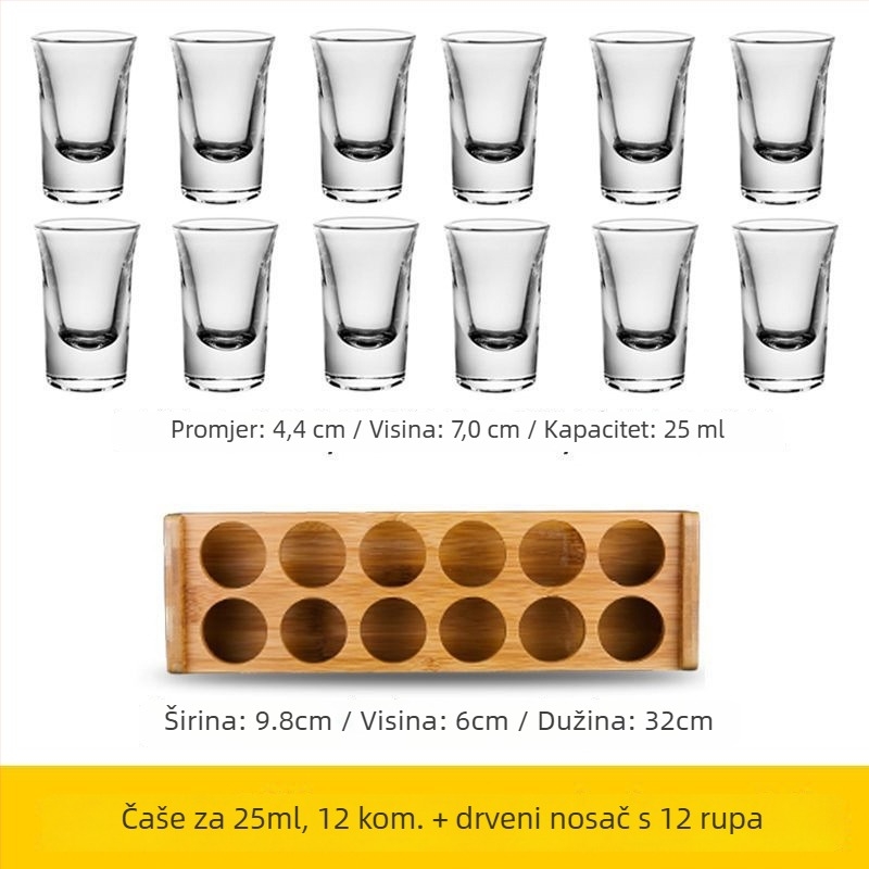 Set čašica za koktele — staklo soda-lime, više od 10 komada, Novi kineski stil