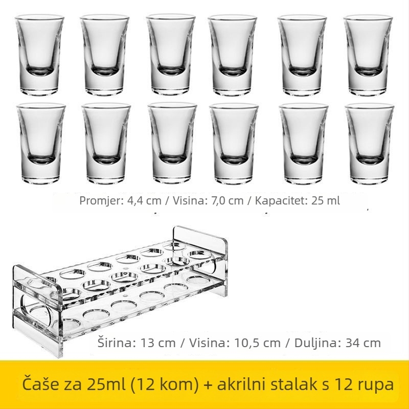 Set čašica za koktele — staklo soda-lime, više od 10 komada, Novi kineski stil