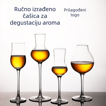 Kristalna čaša za vino, tulipanski stil dizajna, kapacitet 101–200 ml, moderni jednostavni stil, ispis logotipa dostupan, pakiranje u kartonsku kutiju
