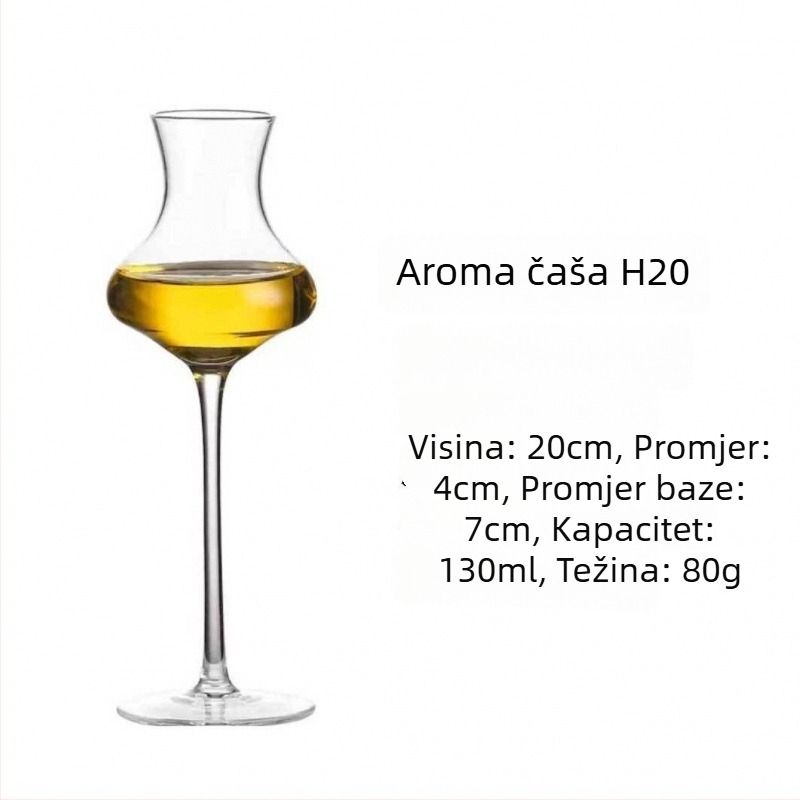 Kristalna čaša za vino, tulipanski stil dizajna, kapacitet 101–200 ml, moderni jednostavni stil, ispis logotipa dostupan, pakiranje u kartonsku kutiju