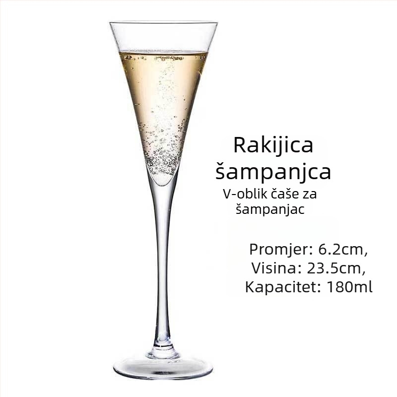 Kristalna čaša za vino, tulipanski stil dizajna, kapacitet 101–200 ml, moderni jednostavni stil, ispis logotipa dostupan, pakiranje u kartonsku kutiju