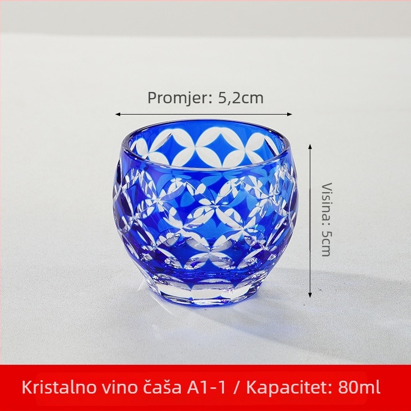 Sete sake u japanskom stilu od kristalnog stakla, kapacitet 1–100 ml, marka Tao Chunfang